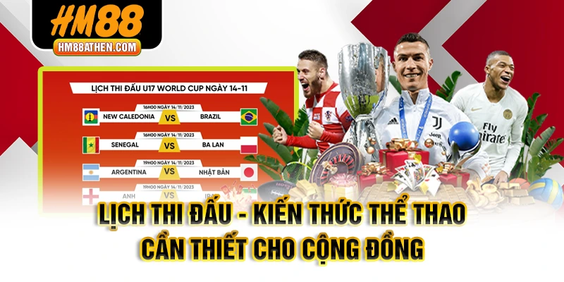 lịch thi đấu hm88